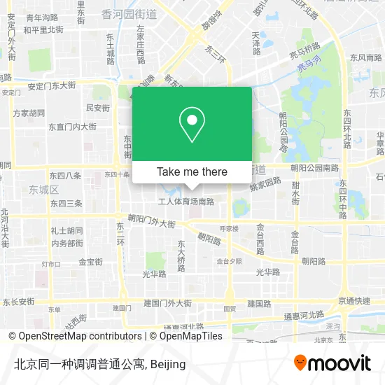 北京同一种调调普通公寓 map
