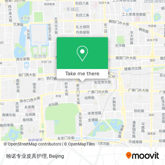 翰诺专业皮具护理 map
