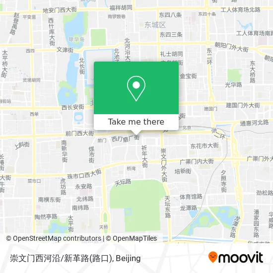 崇文门西河沿/新革路(路口) map