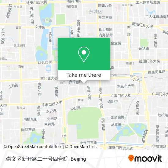 崇文区新开路二十号四合院 map