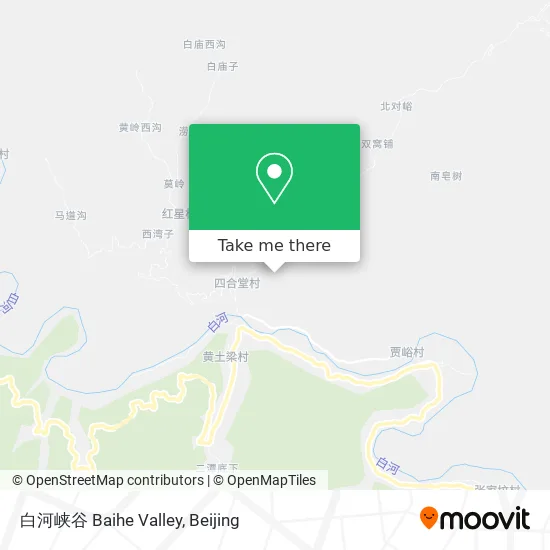 白河峡谷 Baihe Valley map