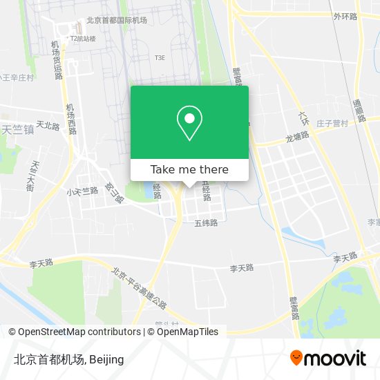 北京首都机场 map