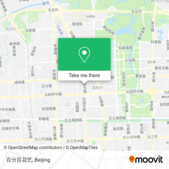 百分百花艺 map