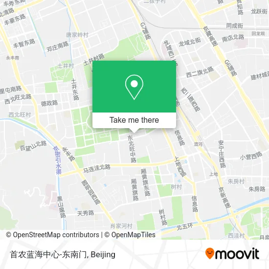 首农蓝海中心-东南门 map