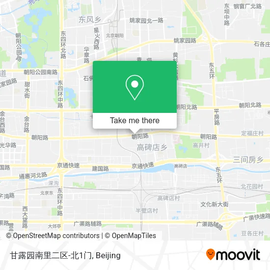 甘露园南里二区-北1门 map