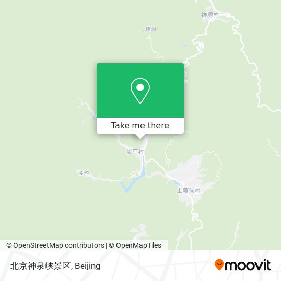 北京神泉峡景区 map