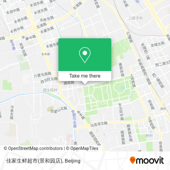 佳家生鲜超市(景和园店) map