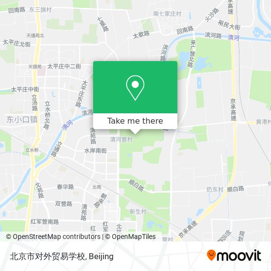 北京市对外贸易学校 map