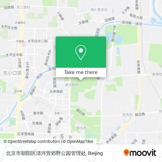 北京市朝阳区清河营郊野公园管理处 map