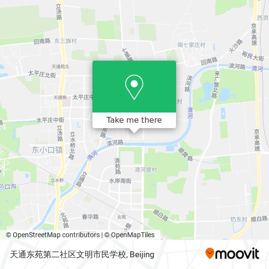 天通东苑第二社区文明市民学校 map