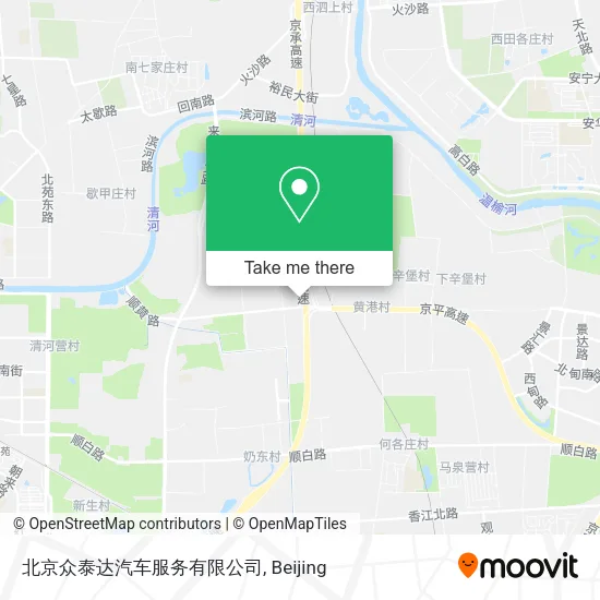 北京众泰达汽车服务有限公司 map
