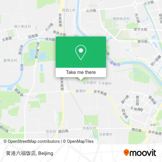 黄港六福饭店 map