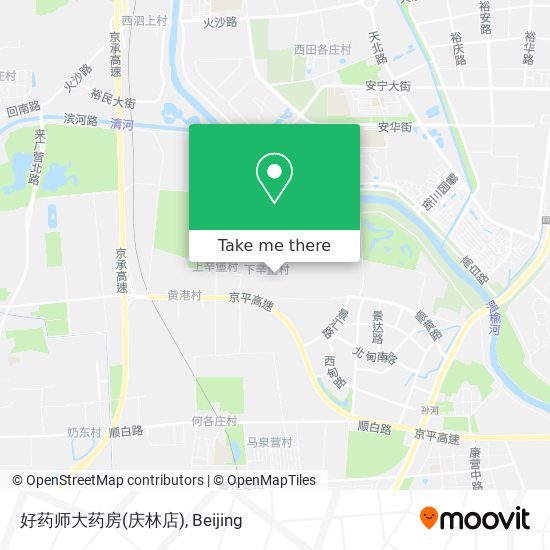 好药师大药房(庆林店) map
