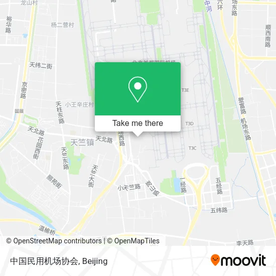 中国民用机场协会 map