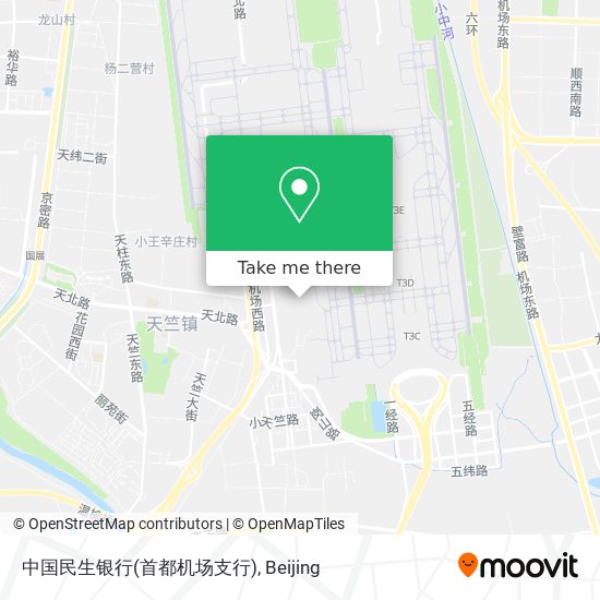 中国民生银行(首都机场支行) map