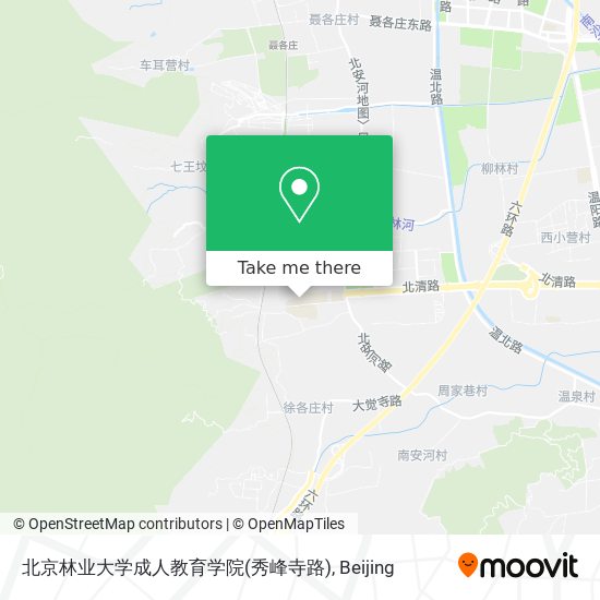 北京林业大学成人教育学院(秀峰寺路) map