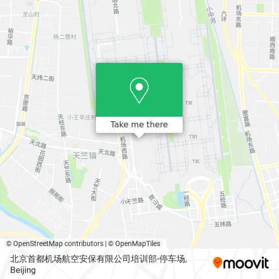 北京首都机场航空安保有限公司培训部-停车场 map
