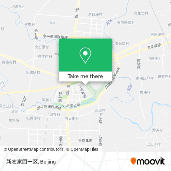 新农家园一区 map