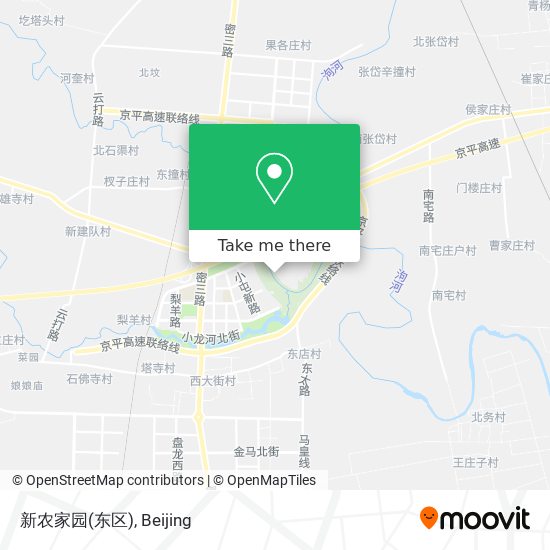 新农家园(东区) map