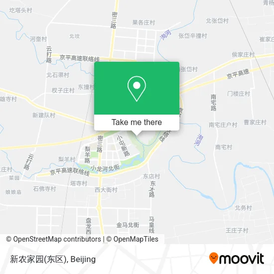 新农家园(东区) map