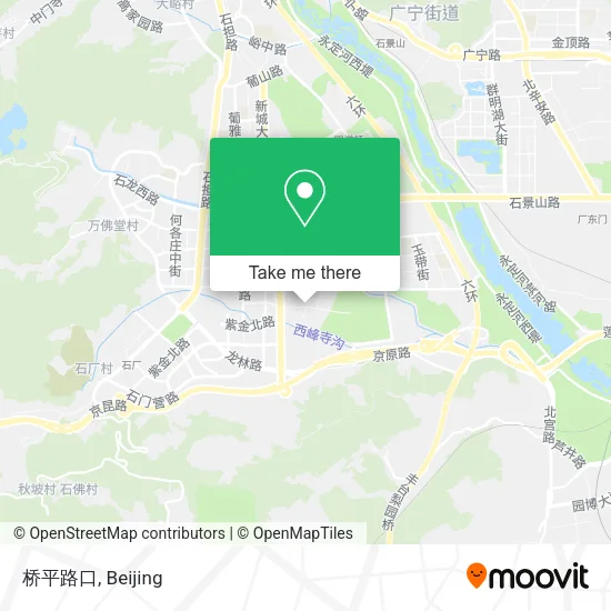 桥平路口 map