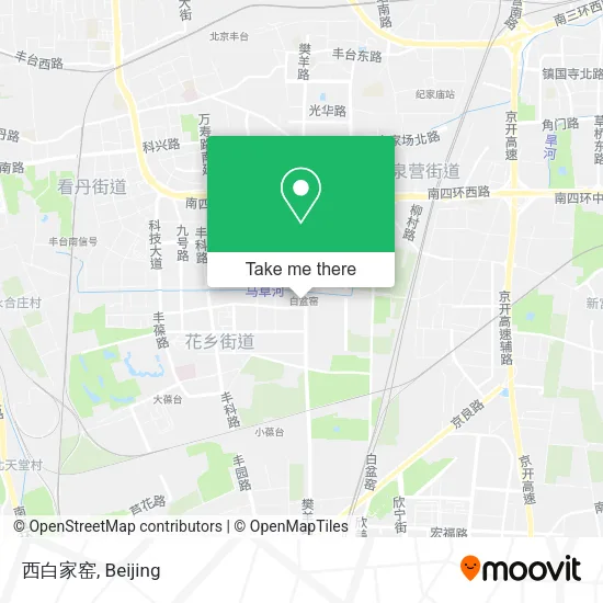 西白家窑 map