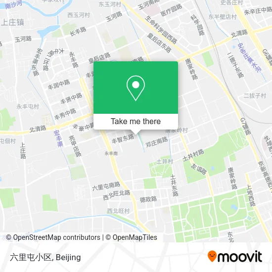 六里屯小区 map
