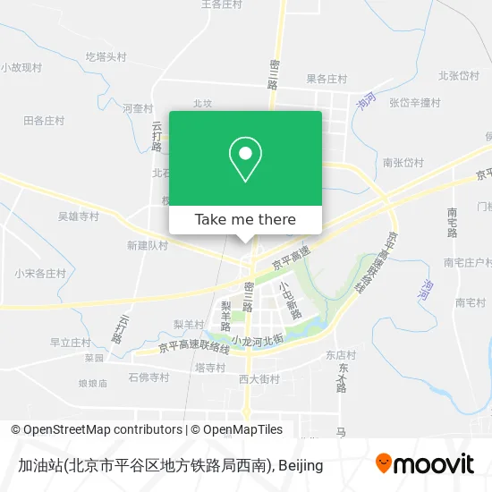 加油站(北京市平谷区地方铁路局西南) map