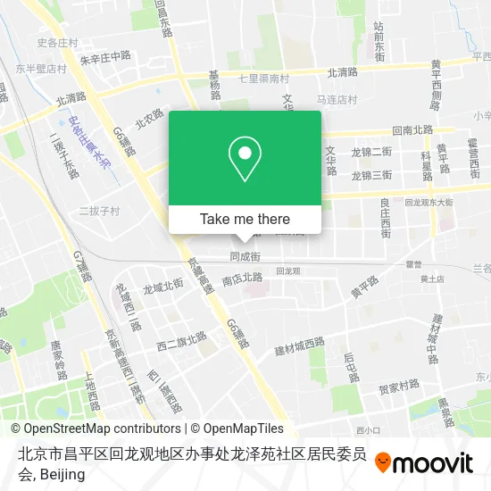 北京市昌平区回龙观地区办事处龙泽苑社区居民委员会 map