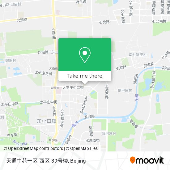 天通中苑一区-西区-39号楼 map