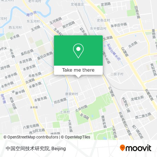 中国空间技术研究院 map