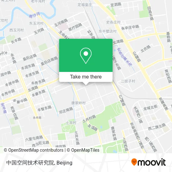 中国空间技术研究院 map