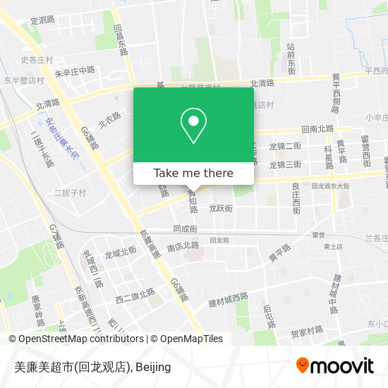 美廉美超市(回龙观店) map