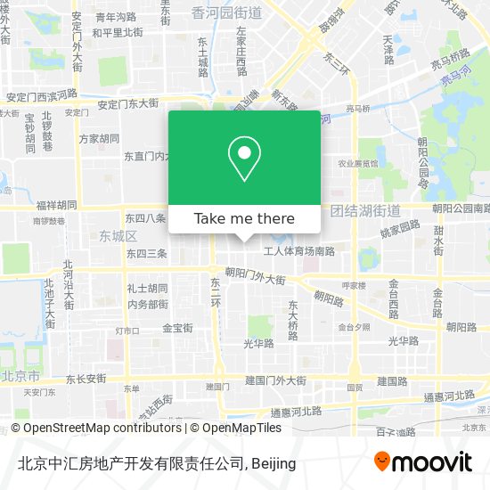 北京中汇房地产开发有限责任公司 map