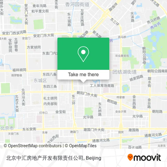 北京中汇房地产开发有限责任公司 map