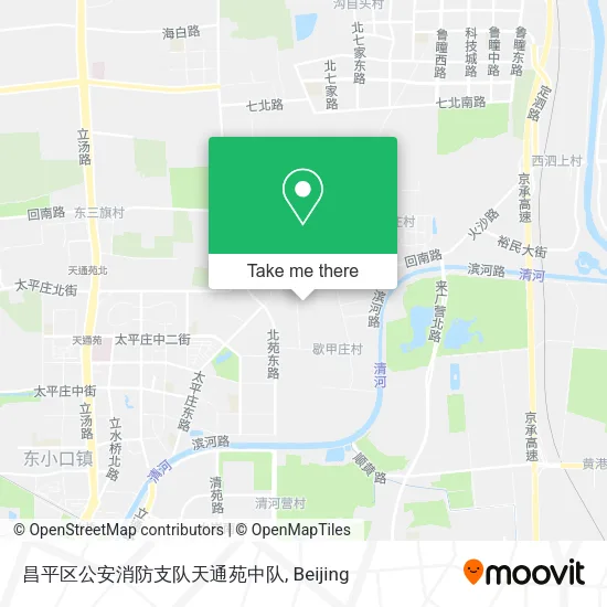 昌平区公安消防支队天通苑中队 map