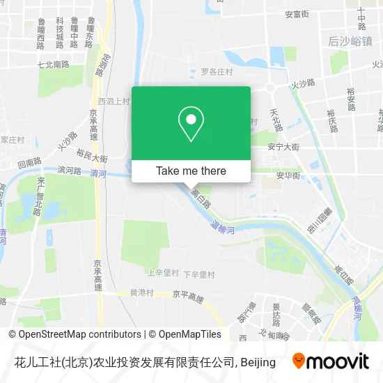花儿工社(北京)农业投资发展有限责任公司 map