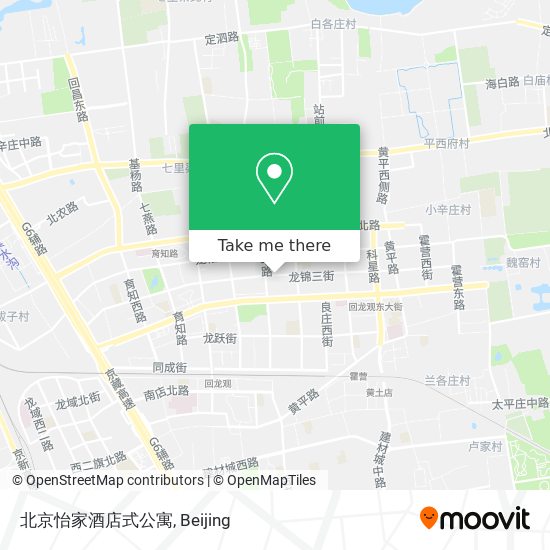 北京怡家酒店式公寓 map