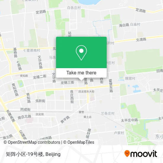 矩阵小区-19号楼 map