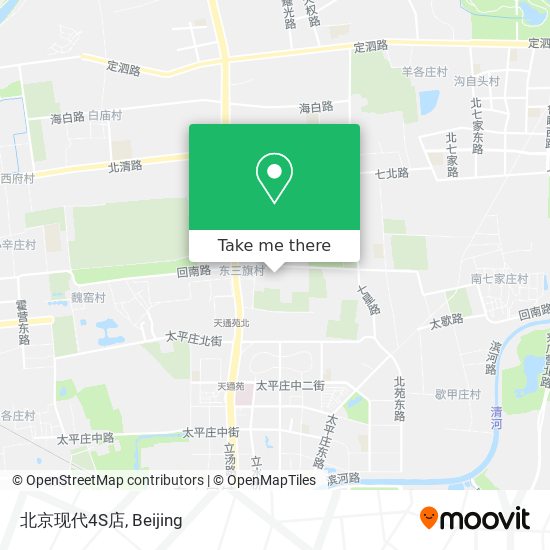北京现代4S店 map