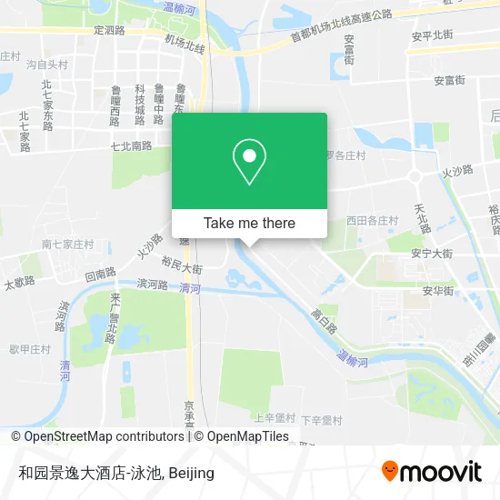 和园景逸大酒店-泳池 map