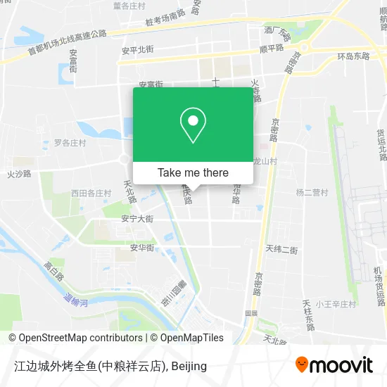 江边城外烤全鱼(中粮祥云店) map