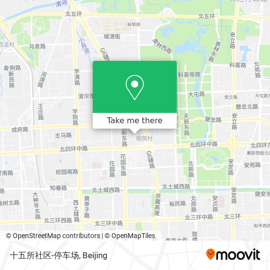 十五所社区-停车场 map