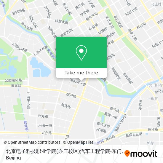 北京电子科技职业学院(亦庄校区)汽车工程学院-东门 map