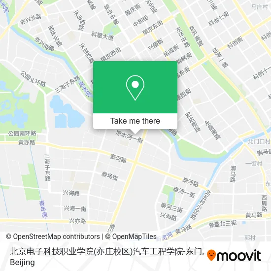 北京电子科技职业学院(亦庄校区)汽车工程学院-东门 map