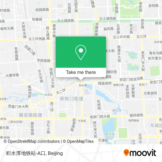 积水潭地铁站-A口 map