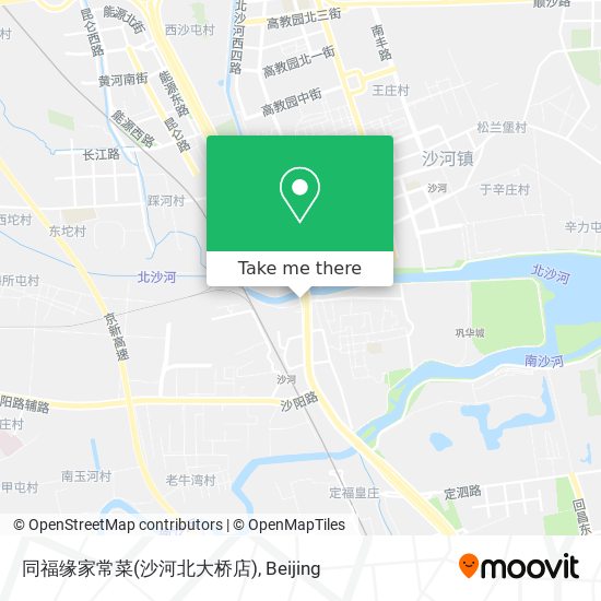 同福缘家常菜(沙河北大桥店) map