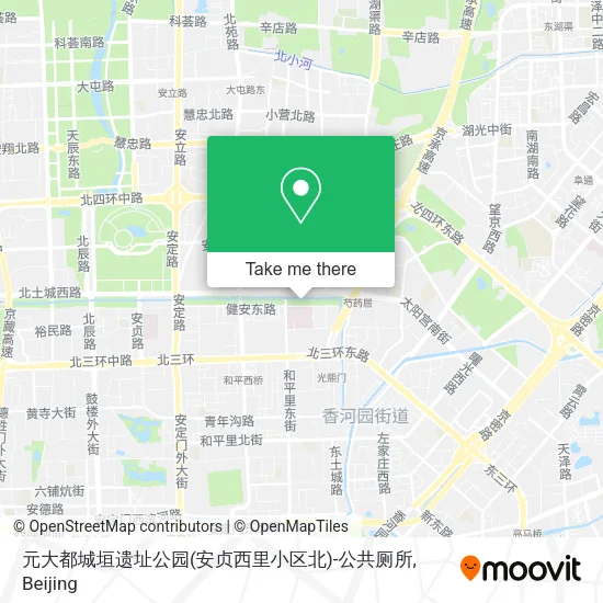 元大都城垣遗址公园(安贞西里小区北)-公共厕所 map