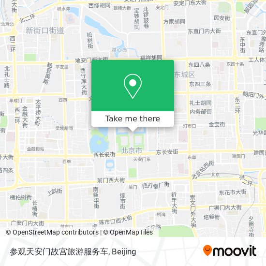参观天安门故宫旅游服务车 map
