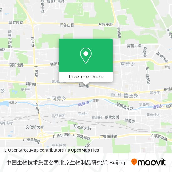 中国生物技术集团公司北京生物制品研究所 map